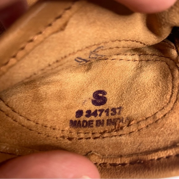 Plainsman premium cabretta leather tan brown leather mens size small work gear - Picture 6 of 6